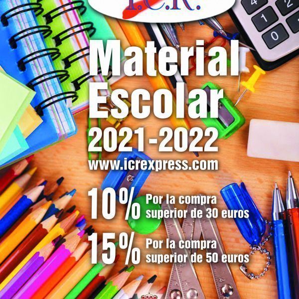 Compra ya tu material escolar y consigue hasta un 15% de descuento
